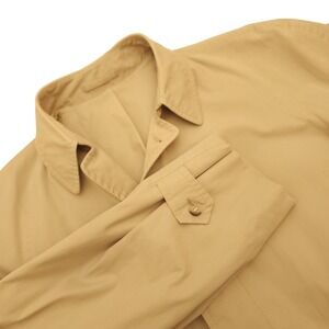 London Fog Maincoats Men Beige Trench Coat Weatherwear of Distinction Size 40
